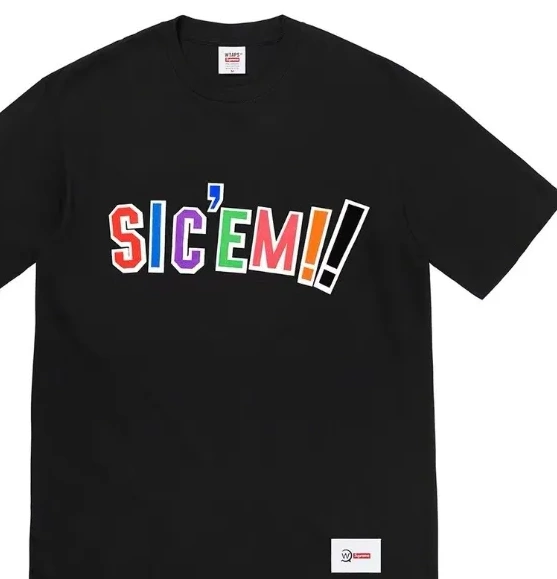 L Color Tee  M and Sic'em! XL Black 21FW Letter ￥99 White S WTAPS 1012
